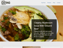 Tablet Screenshot of livingeatinghealthy.com